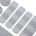 thumbnail image 5 of Unique Bargains 14pcs Universal Reflective Stickers Decals or Helmet Adhesive Tape Reflector for Bicycle Motorcycle Car Silver Tone, 5 of 6
