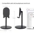 thumbnail image 2 of Adjustable Cell Phone Stand for Desk, Hands-Free Cell Phone Holder - black, 2 of 6
