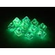 thumbnail image 2 of Juego de dados Game Dice Chessex d10 Nebula Luminary Oceanic con oro, 2 of 2
