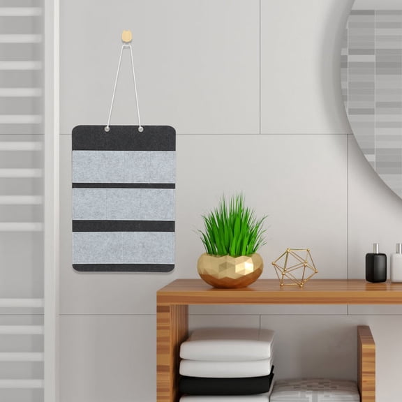 NUOLUX Multi Pocket Door Hanging Storage Bag Felt Cloth Organizer for Room and Closet