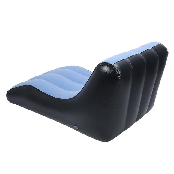 Inflatable Sofa Chair PVC Flocked Inflatable Chair, Portable Auto Inflatable Couch Sofa Bed Lazy Lounger Chair Cozy Sleeping Camping Sofa Bed for Outdoor and Indoor Use