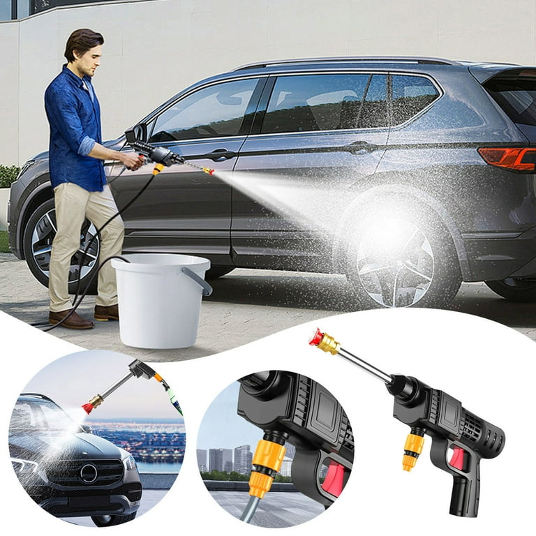 Tiitstoy Lithium Battery Car Washing Tool Portable Car Washer High Pressure Car Washing Water Guns Floor Stall Watering Household Rechargeable Garden