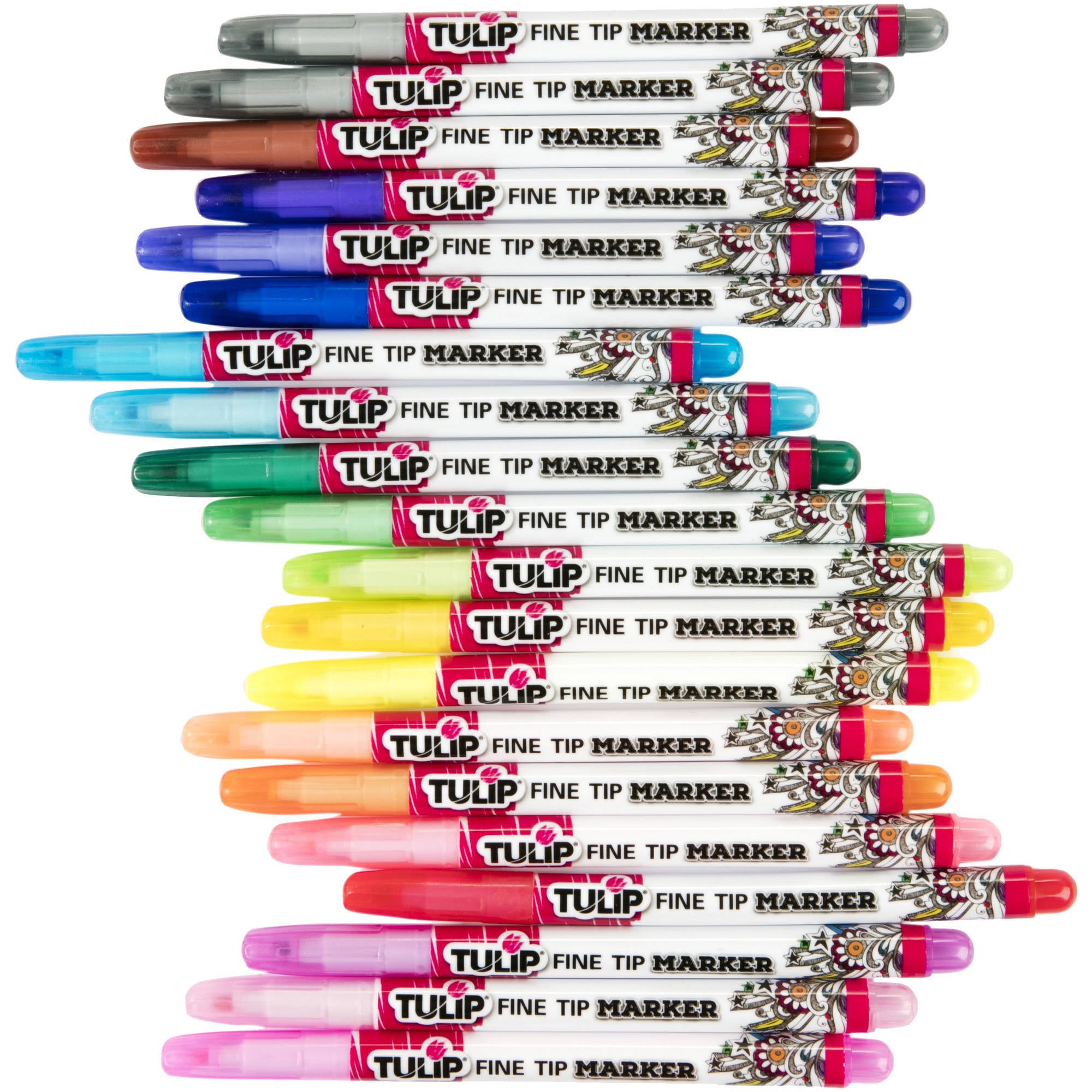 Tulip Color 14pk Dual-Tip Fabric Markers Rainbow