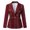 Red, variant on Leutsin Women's Lightweight Vee Cardigan Sweater Women Business Attire Printed Long Sleeve Suit Collar Slimming Cardigan Double Breasted Suit Coat Tops Jacket