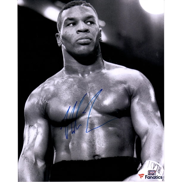 Fanatics Authentic - Mike Tyson Autographed 16" x 20" Black & White