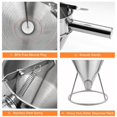 thumbnail image 2 of 20oz Pancake Batter Dispenser, Stainless Steel Funnel Cake Dispenser with Stand Heavy Duty Baking Tool for Cupcake Waffles Cakes Takoyaki and Kitchen Baking (Small), 2 of 6