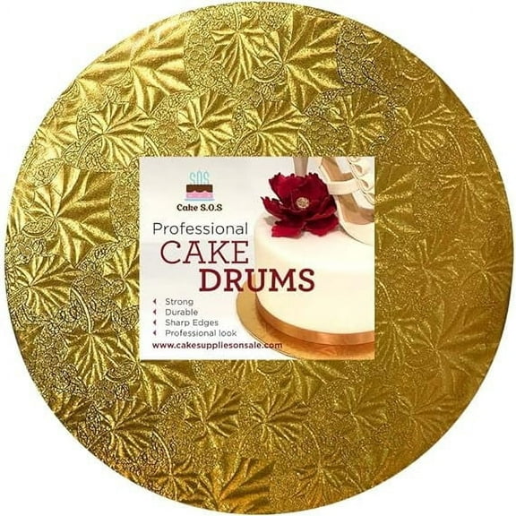 16" Gold Round Drum 1/2" thick, single unit