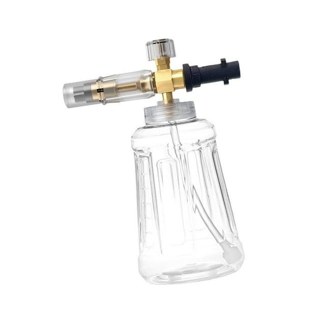 Botella pulverizadora de espuma de alta presión, multiusos, boquilla ajustable, 1000 ml, herramienta de lavado de automóviles para lavar ventanas. 26 x 15 x 11 cm