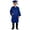 0-Blue216, variant on Big Boy Graduation Cap and Gown Set Breathable Lightweight School Ceremony Outfit