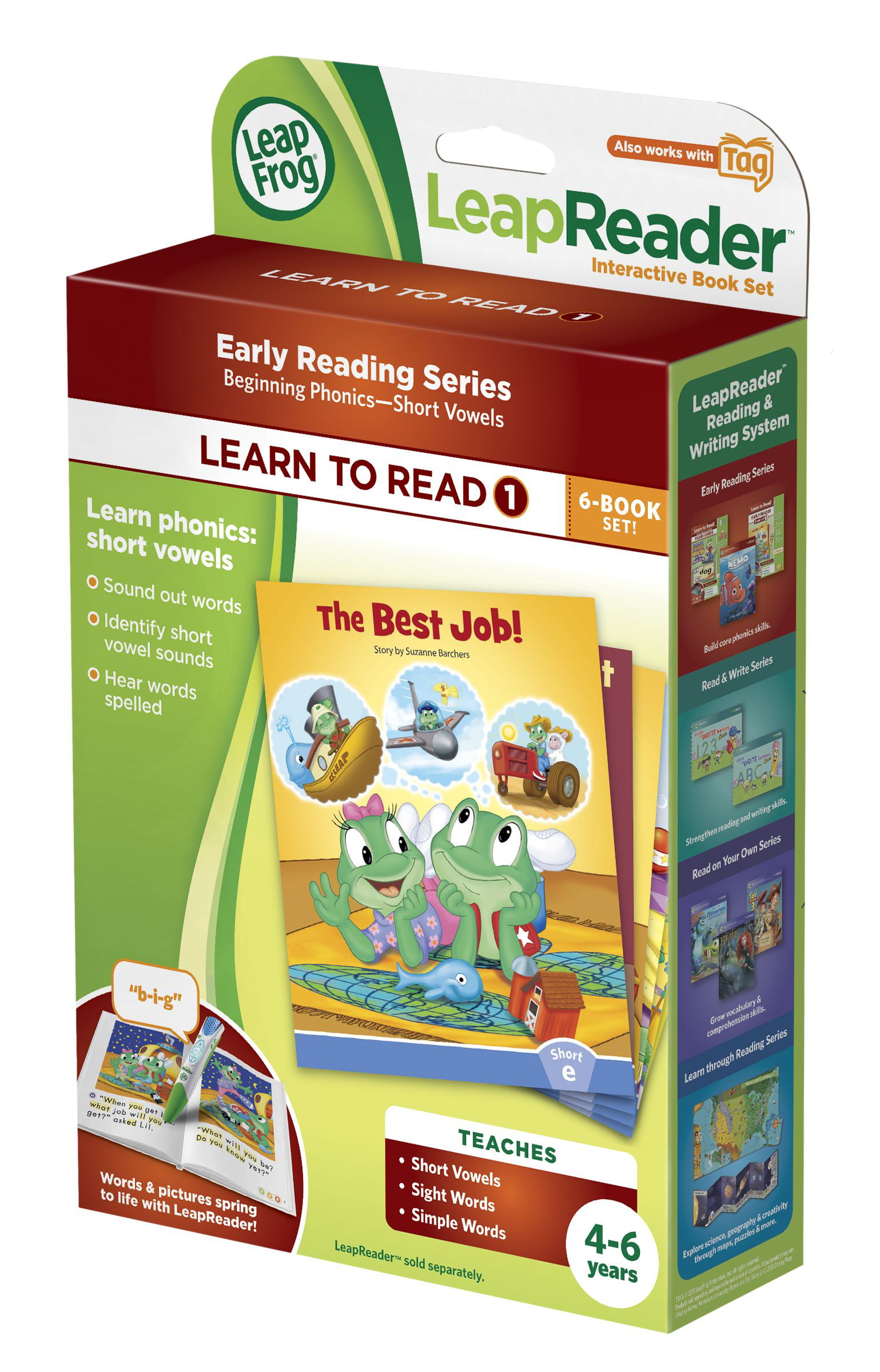 Details about   LeapFrog Tag Pen LeapReader LEARN TO READ Book — Dan’s GameLong A 