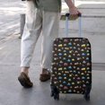 thumbnail image 3 of Cartoon Traffic Vehicles Signs Black Pattern Luggage Cover Fashion Suitcase Cover Baggage Covers Fit 25-28 Inch Luggage (Go Travel), 3 of 5