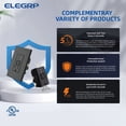 thumbnail image 4 of ELEGRP 20 Amp Tamper Resistant Self-Test GFCI Outlet & 24W In-Wall USB Charger combo Receptacle, Dual Type C, Midsize Screwless Wall Plate included, UL & CUL Listed, Black, 3 pack, 4 of 11