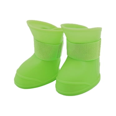 Fymall 4 Pcs/lot Pet Dog Warm Cashmere Inner Anti-slip Rain Shoes Snow ...