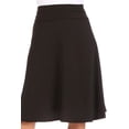 thumbnail image 5 of Women's Elegant Casual Midi Skirt with Foldable Waist and Stretch Fabric, 5 of 7