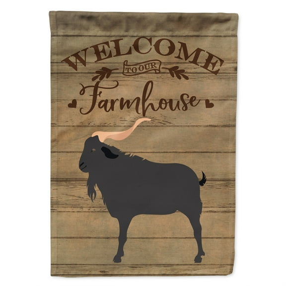 Carolines Treasures CK6826CHF Verata Goat Welcome Canvas House Size Outdoor-Flags, Multicolor
