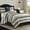Black Gold, variant on Lanco Black Red Comforter Set California King Size , 7 Piece Jaquard and Clip Soft Bedding Set , All Season