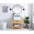 thumbnail image 6 of Elegant Decor Clement 30" Single Bathroom Vanity with Backsplash in Natural Wood, 6 of 8