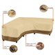 thumbnail image 5 of Funda de sofá seccional en forma de V Funda para muebles de exterior Protector de sofá seccional para patio Impermeable Kearding HA3837-00B, 5 of 7