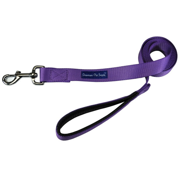 Downtown Pet Supply Dog Leash, Padded Handle, Purple, 6' Dog Training