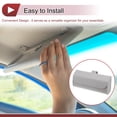 thumbnail image 7 of Unique Bargains Car Sunglasses Case Magnetic Universal Car Visor Eyeglasses Holder Storage Box Leather Gray 17x7.5cm 1 Pcs, 7 of 7