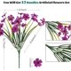thumbnail image 2 of Nvzi-b 12 piezas de flores artificiales, plantas artificiales para jardín, hogar, boda, granja (fucsia), 2 of 3