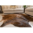 thumbnail image 4 of Cowhide Rug, Brindle 6x6-7', 4 of 7