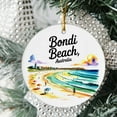 thumbnail image 2 of Bondi Beach Australia Christmas Ornament, Collection of City Travel Souvenirs for Family and Friends, Christmas Tree Ornament City Travel, Trips of The Year, Christmas Ornament 2025, 2 of 5