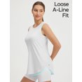 thumbnail image 4 of BALEAF Women's Sleeveless Workout Tank Tops Lightweight UPF50+ Soft Loose Fit Athletic Yoga Running Gym Shirts Star White L, 4 of 6