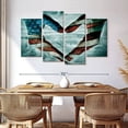 thumbnail image 3 of Elephant Stock Usa Heart Hands Wall Art - Horizontal Multi Panel Canvas - Living Room Wall Decor - Flags Multi Panel - Black And Blue Decor - 68" x 42", 3 of 8