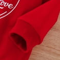 thumbnail image 6 of Generic Gender-neutral Holiday Outfits Kids Toddler Baby Girls Boys Autumn Winter Valentine‘s Day Print Sweatshirt Pullover Cotton Crew Neck Long Sleeve Hoodie Clothes(2-3 Years,RD1), 6 of 9