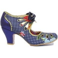 thumbnail image 2 of Irregular Choice Sugar Plum Women's Lace Up Mid Heel Shoes In Navy Size 5.5, 2 of 6
