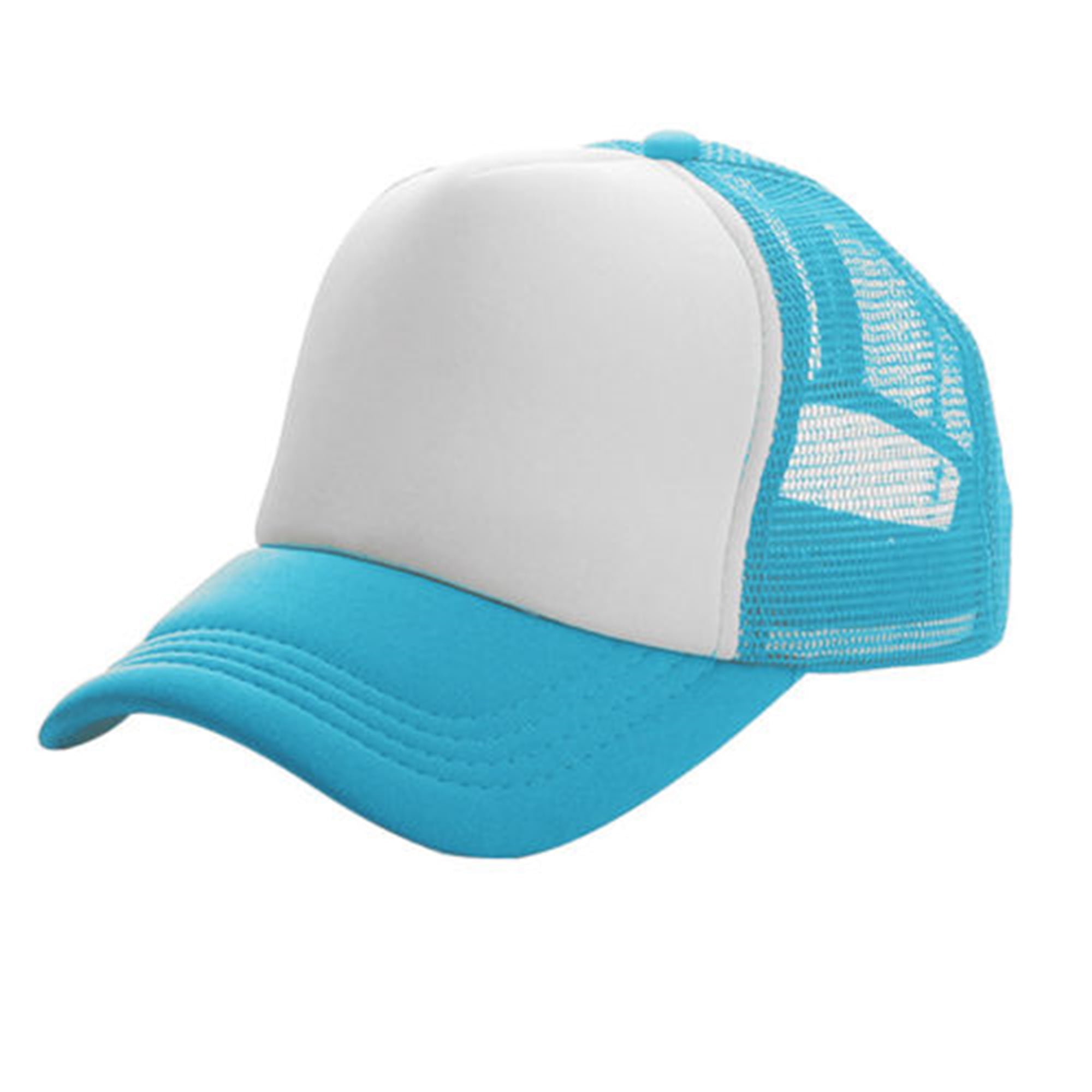 Pfizer Women Men Snapback Trucker Baseball Cap Adjustable Mesh Visor Hat  Sky Blue