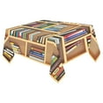 thumbnail image 1 of BSDHOME Tablecloth Cover School Education Concept Home Decor 52x70 Inch, Books on Bookshelf Fabric Desk Table Cloth for Dining Room Kitchen Party Decoration, 1 of 5