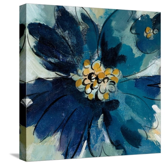 Art.com Inky Floral III Stretched Canvas Print Wall Art by Silvia Vassileva, 16" x 16"