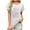 White, variant on Njagoc3 Womens Breathable Rayon Wildflower Print Fitted Short Sleeve Bohemian Casual T-Shirt