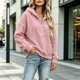 thumbnail image 3 of Asgosdo Womens Oversized Sweatshirts Fleeze Fleece Long Sleeve Half Zip Fall Hoodies Winter Casual Warm Outfits, 3 of 6