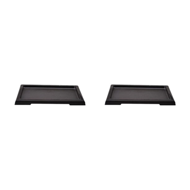 Bewildely Maceta de plástico innovadora y ecológica: para flores de interior y exterior, maceta, bandeja para balcón, 8 16,5*12*6 cm Bandeja 8 16.5*12*6cm 2Conjunto