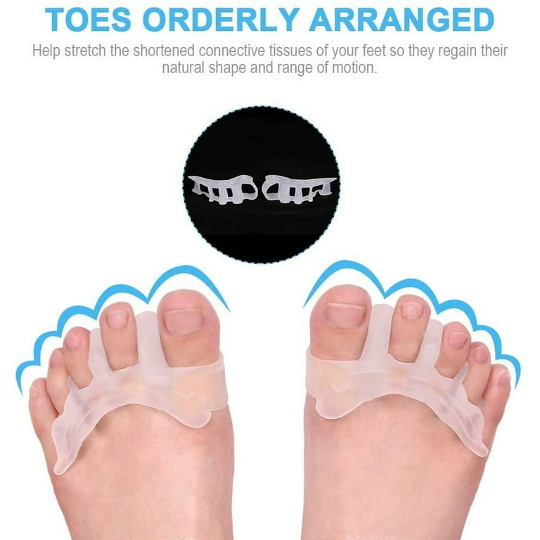 Gel Toe Separators, Universal Yoga Toes Stretcher Spacer Women Men Bunion  Corrector for Restore Toes to Their Original Shape Relaxing Toes 