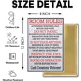 thumbnail image 2 of EMOHAT Metal Room Sign - Rules Signs Home Decor Wall Art 12x8 Inches, 2 of 6