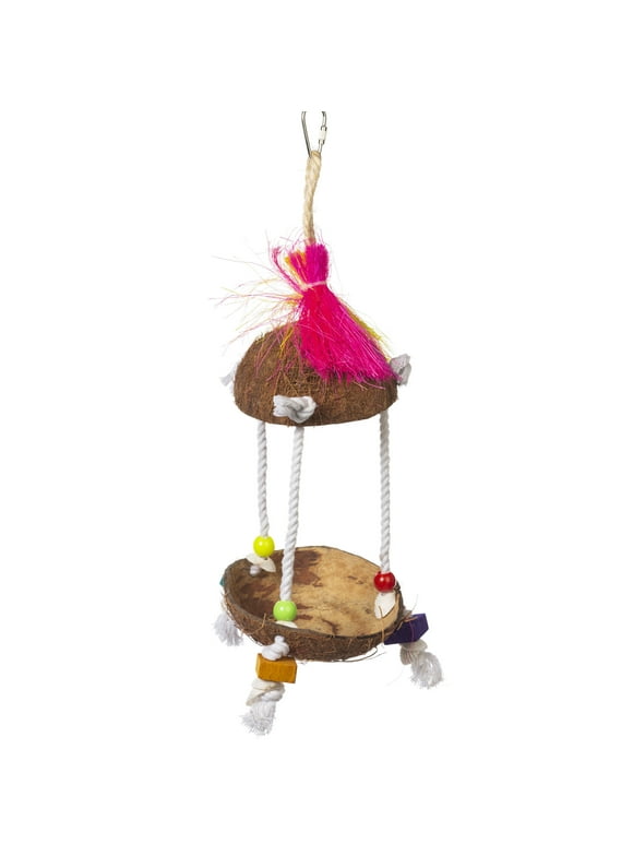 Prevue Pet Products Tiki Hut Forage & Engage Bird Toy