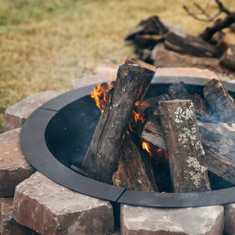 Titan Great Outdoor 38in Dia Metal Fire Pit Liner, DIY Above