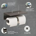 Toilet Paper Roll Holder Double Roll Toiler Tissue Holder with Mobile