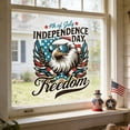 thumbnail image 1 of 4th Of July Patriotic Raptor Window Cling Independence Day Independence Stationary Window Decal For Home Glass Door Decor, 1 of 6