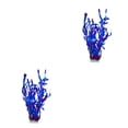 thumbnail image 1 of Methold Fishtank Planta de agua artificial Reemplazo decorativo realista Plantas de paisajismo acuático Accesorios de hierbas Púrpura Púrpura 2piezas, 1 of 6
