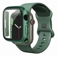 thumbnail image 1 of Correa de Silicona con Funda Protectora de Cristal para Apple Watch, Compatible con Todas las Series, 1 of 4