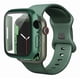 thumbnail image 1 of Correa de Silicona con Funda Protectora de Cristal para Apple Watch, Compatible con Todas las Series, 1 of 4