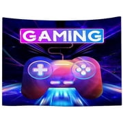 JOOCAR Gaming Tapestry for Teens Boys Men Kids Son 59X71 Inch Gamer Gamepad Playstation Video Game Action Buttons Wall Hangings Art Bedroom