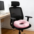 thumbnail image 6 of Soft Thick Memory Foam Chair Cushion Seat Pad for Office, Desk, Dining, Kitchen, Wheelchair - Non-Slip Round Support Pad, 6 of 6