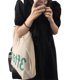 thumbnail image 1 of Bolsa de Lona Simple, Bolsa de Lona para Mujeres, Bolsa de Gran Capacidad de Moda Con Bolsillo Escondido y Reforzado para Compro, Trabajar, Viajar, Citas, Citas, 1 of 5