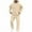 Beige #A, variant on Tracksuits for Men Fall Winter 2 Piece Outfits Full Zip Up Jacket Hoodie and Jogger Pant Sets Sport Sweatsuits (XL, Yellow)